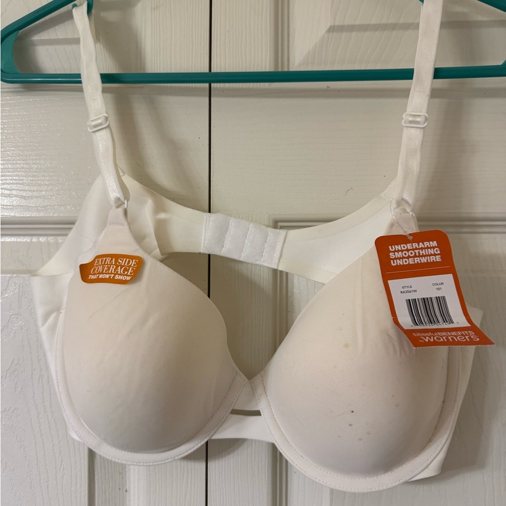 Warner's Women's White Underwire Bra